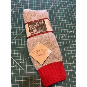 Woolrich Hunting Socks Mens 10-13 Wool/Polypropylene Blend Warm & Cozy Red Heath